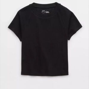 Aerie Black Crop Top